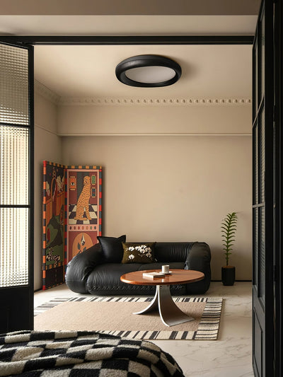 Eurtheara Organic Wood Glass Ceiling Light