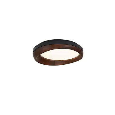 Eurtheara Organic Wood Glass Ceiling Light