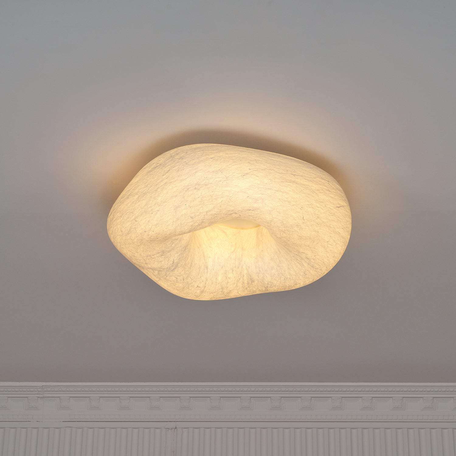 Calerelle Ceiling Lamp Cloud Shape Silk Elegant