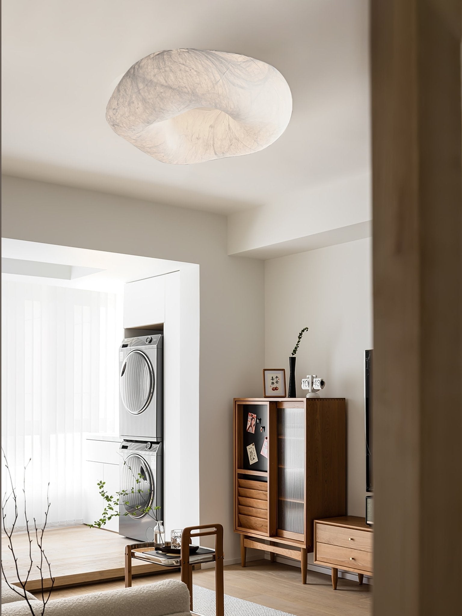 Calerelle Ceiling Lamp Cloud Shape Silk Elegant