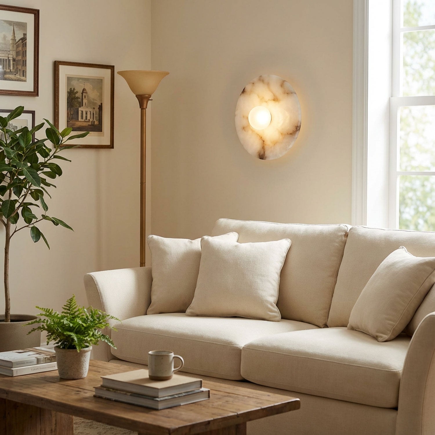 Nivaenne Core Alabaster Wall Lamp