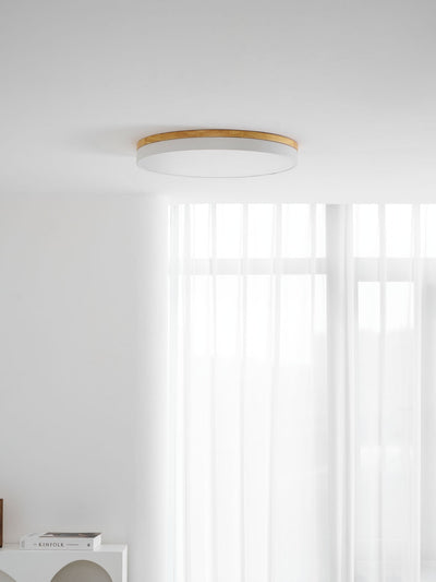 Clairshire Circular Wood Flush Mount Ceiling Light