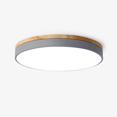 Clairshire Circular Wood Flush Mount Ceiling Light