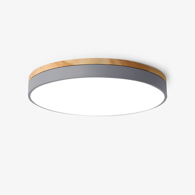 Clairshire Circular Wood Flush Mount Ceiling Light
