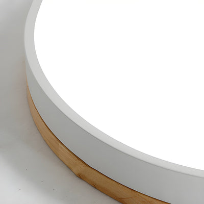 Clairshire Circular Wood Flush Mount Ceiling Light