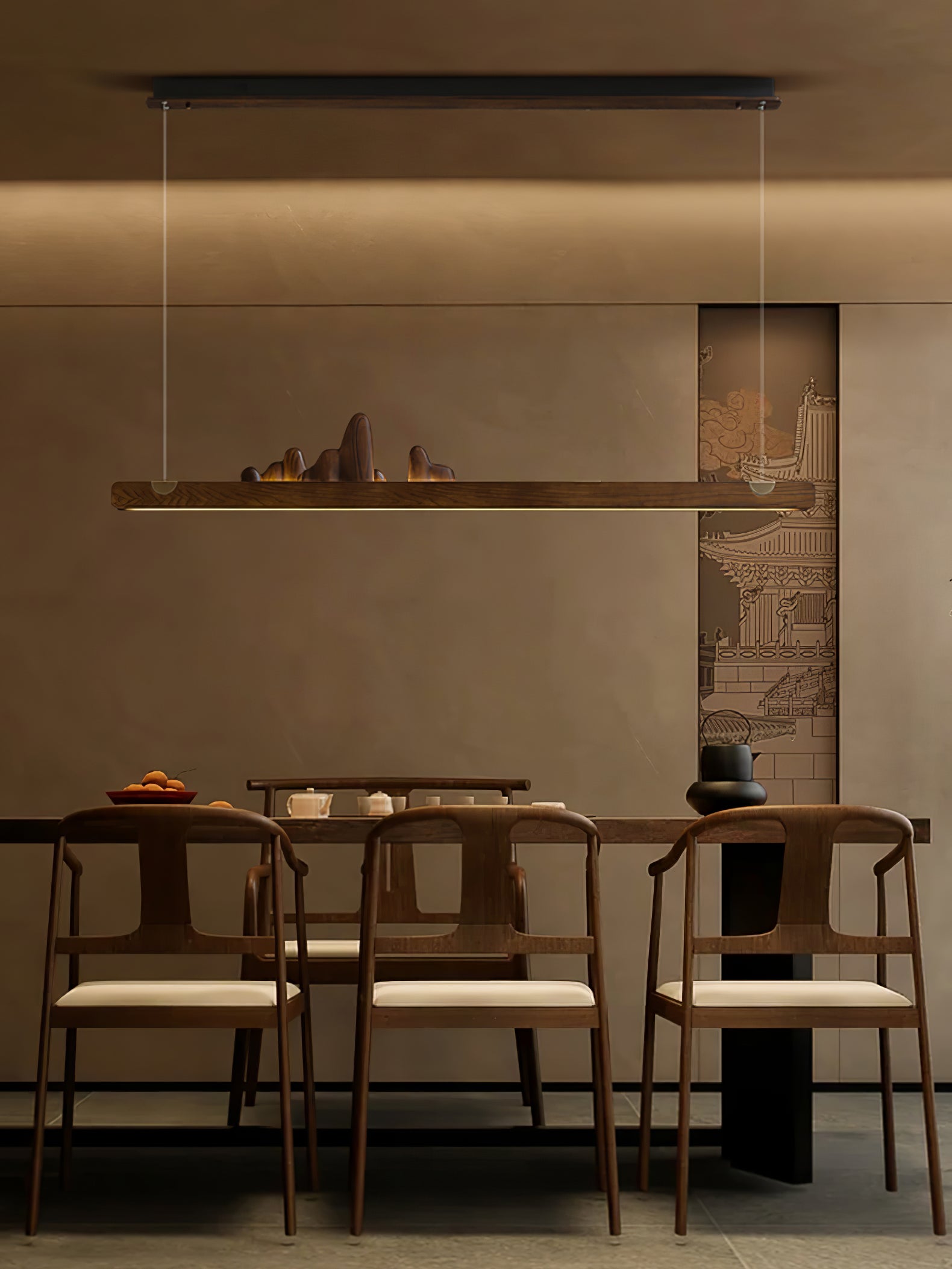 Elvaaine Modern Wood Pendant Light