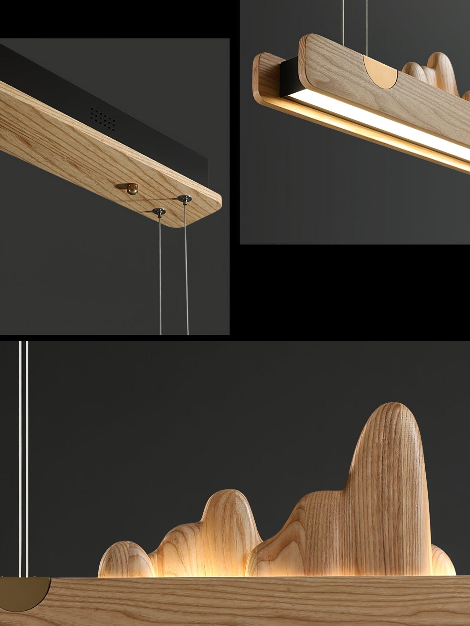 Elvaaine Modern Wood Pendant Light