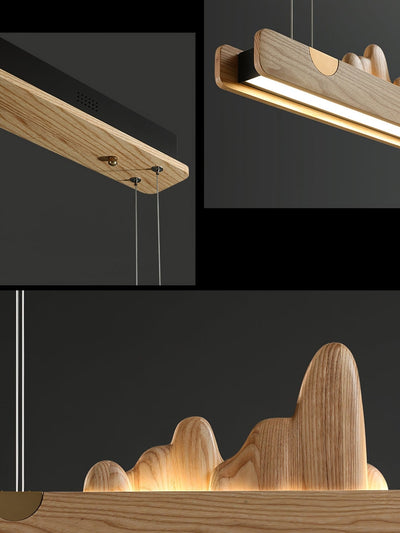 Elvaaine Modern Wood Pendant Light