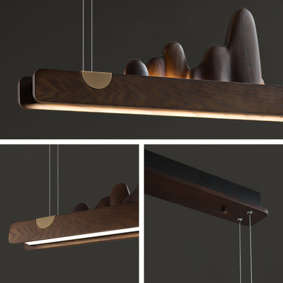 Elvaaine Modern Wood Pendant Light