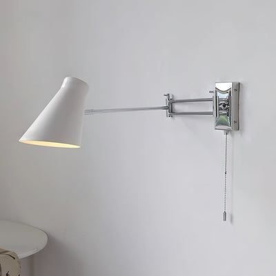 Wall Lamp Swing Arm Chrome Orange Adjustable Industrial - Neutral Decor