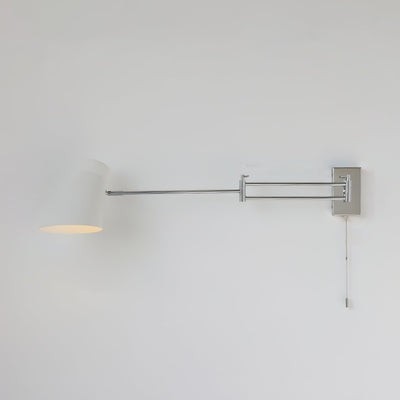 Wall Lamp Swing Arm Chrome Orange Adjustable Industrial - Neutral Decor