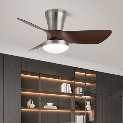 Luvora Minimalist Wood Ceiling Fan Light