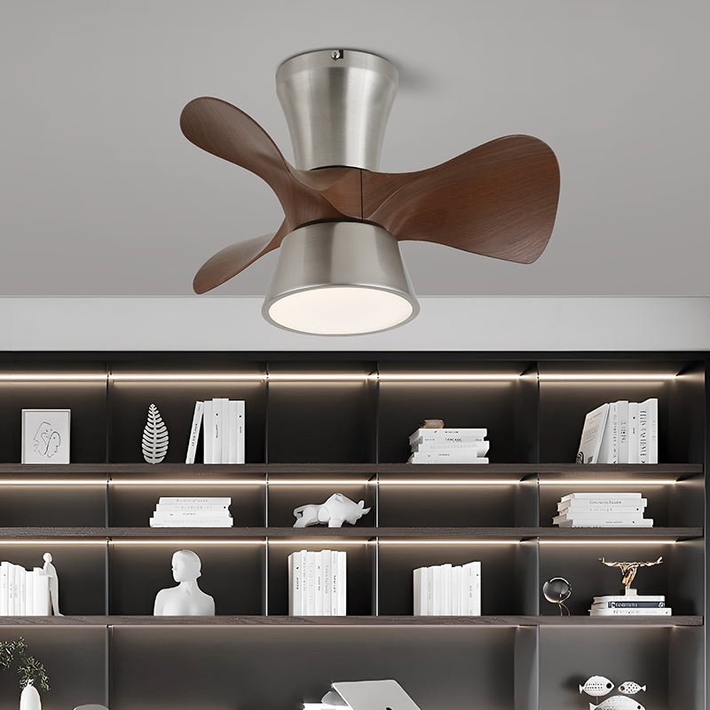 Luvora Minimalist Wood Ceiling Fan Light