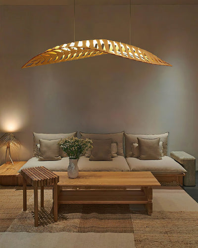 Veliren Leaf Wood Pendant Light