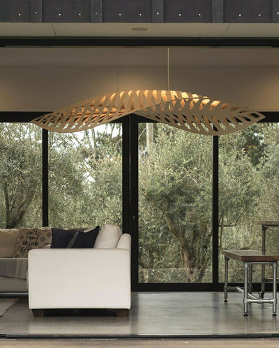 Veliren Leaf Wood Pendant Light