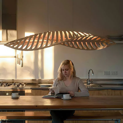 Veliren Leaf Wood Pendant Light