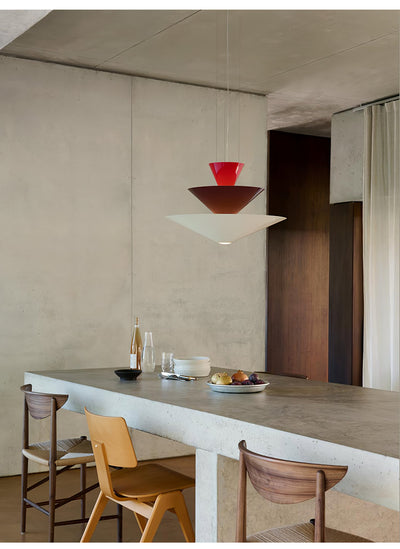Pyramia Tiered Color Block Pendant Light