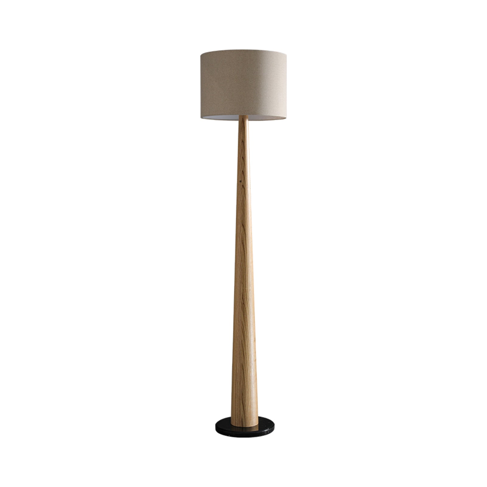 Ersilir Cylindrical Wood Floor Lamp