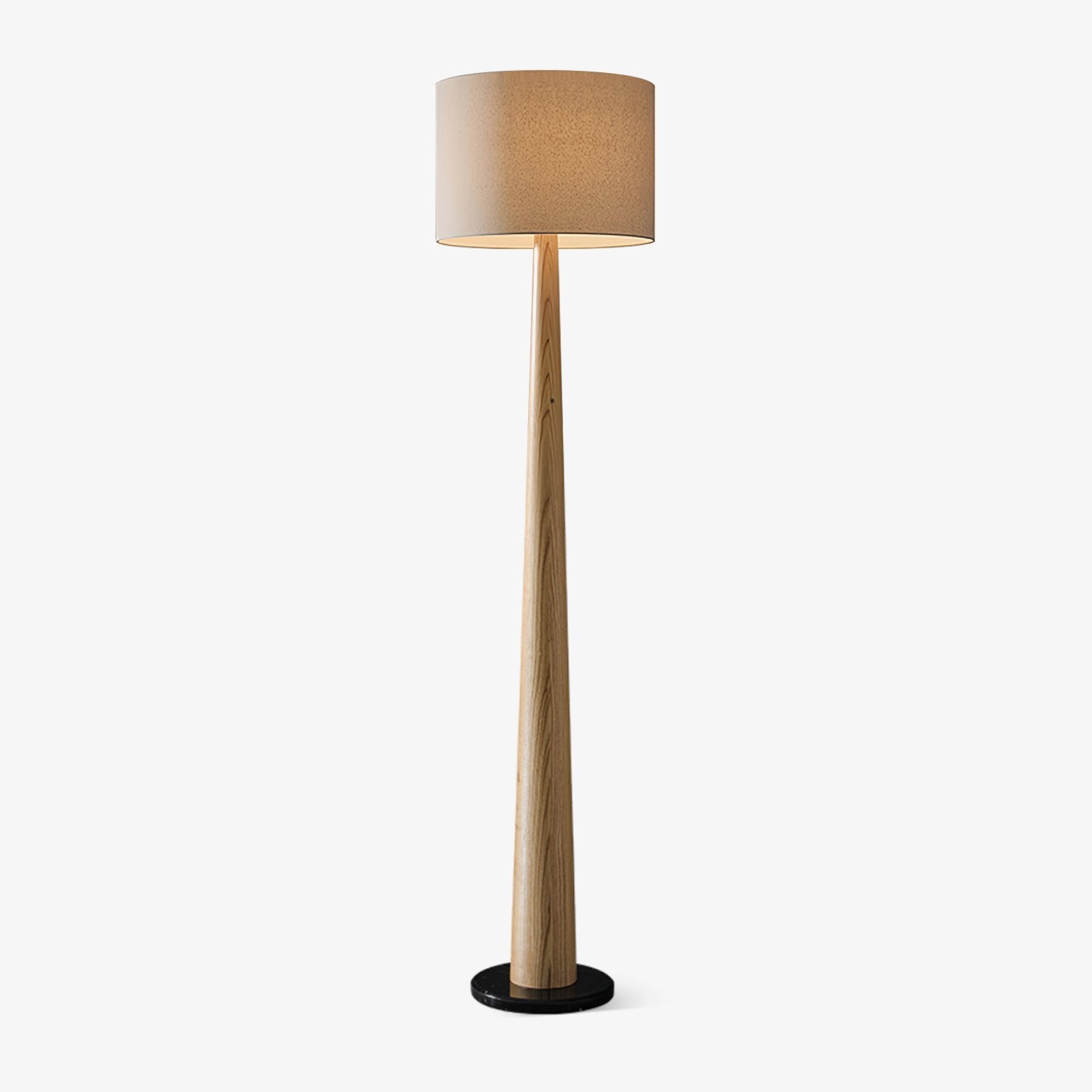 Ersilir Cylindrical Wood Floor Lamp