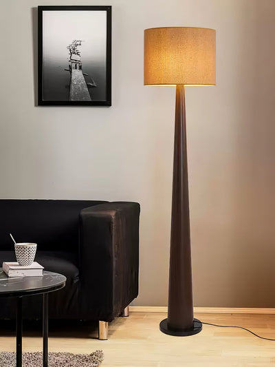 Ersilir Cylindrical Wood Floor Lamp