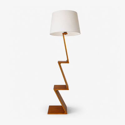Zigzag Solid Wood Floor Lamp