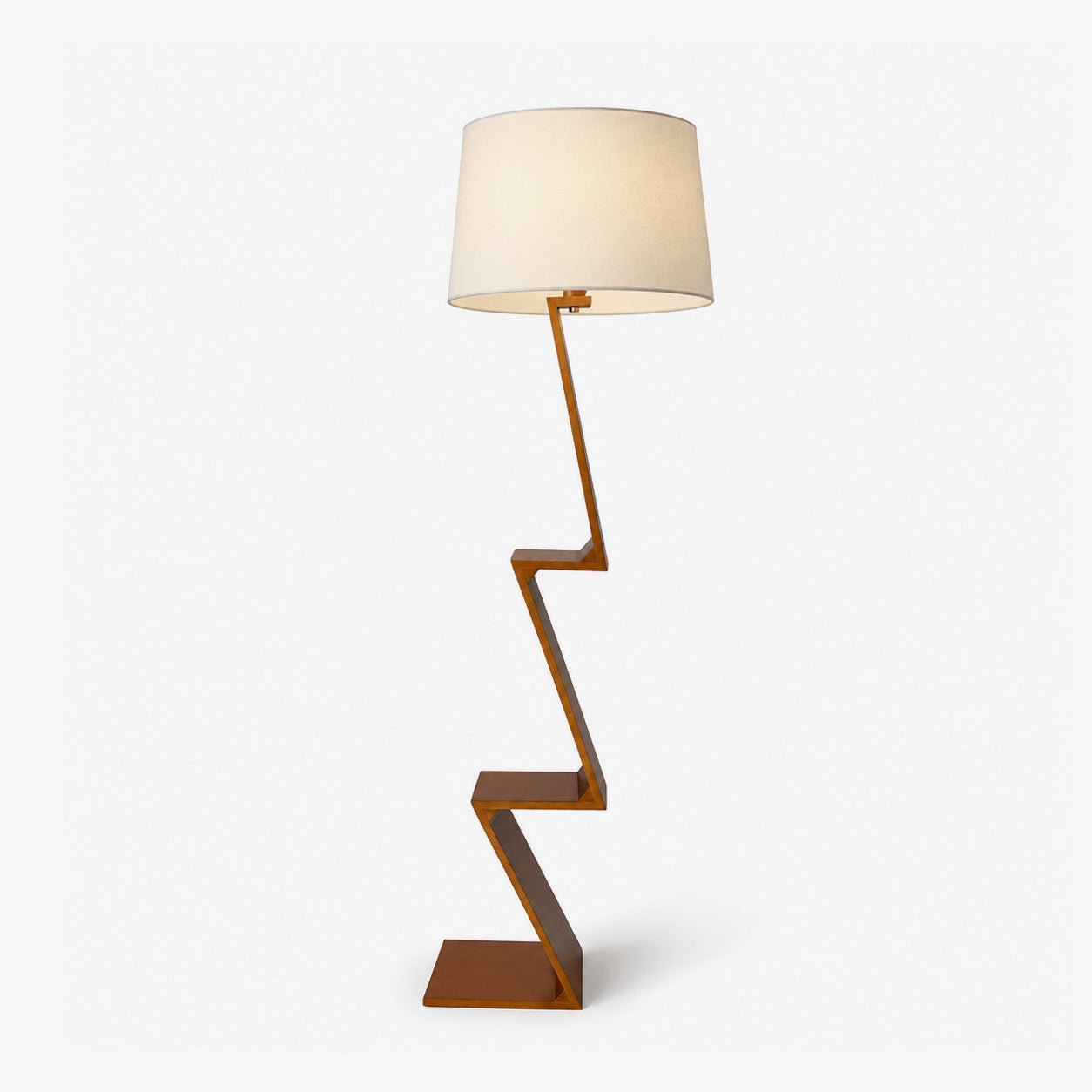 Zigzag Solid Wood Floor Lamp
