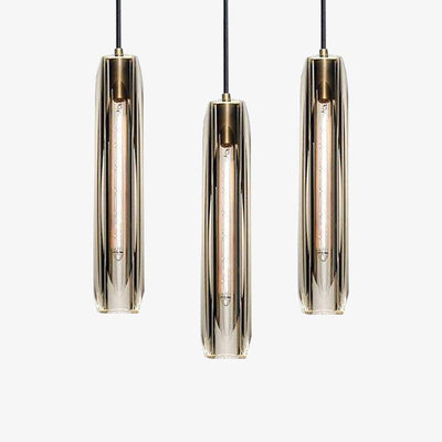 Arisha Brass Designer LED Glass Pendant Lamp - Neutral Decor