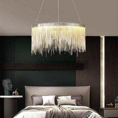 Arisha Tassel Chain Art Deco Pendant Light Living Room Hall - Neutral Decor
