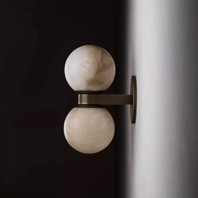 Lumenor Alabaster Celestia Orb Wall Light