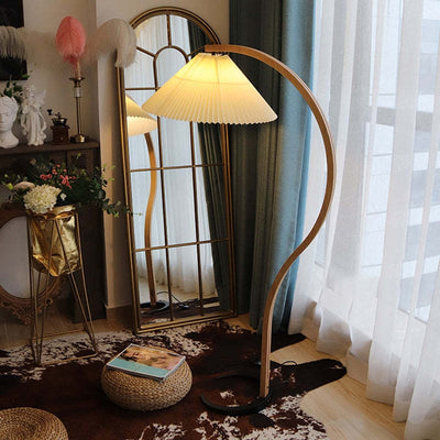 Ritta Floor Lamp Caprani Unique LED Wood Bedroom/Living Room - Neutral Decor