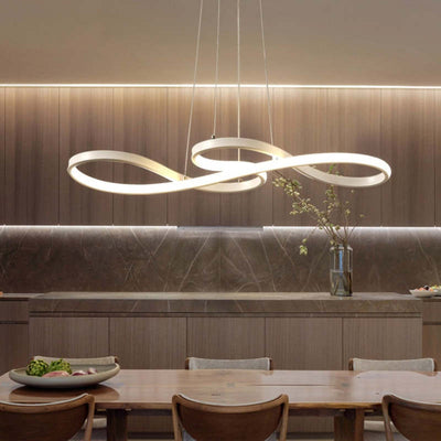 Arisha Modern Chandelier Linear Pendant Light Dining Room - Neutral Decor