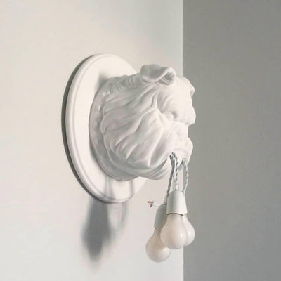Umeri Wall Lamp Bulldog Sculpture Whimsical