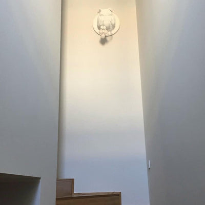 Umeri Wall Lamp Bulldog Sculpture Whimsical