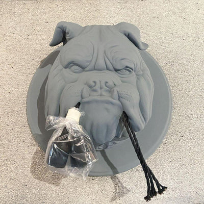 Umeri Wall Lamp Bulldog Sculpture Whimsical