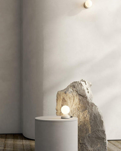 Eirinise Wall Lamp Concrete Opal Glass