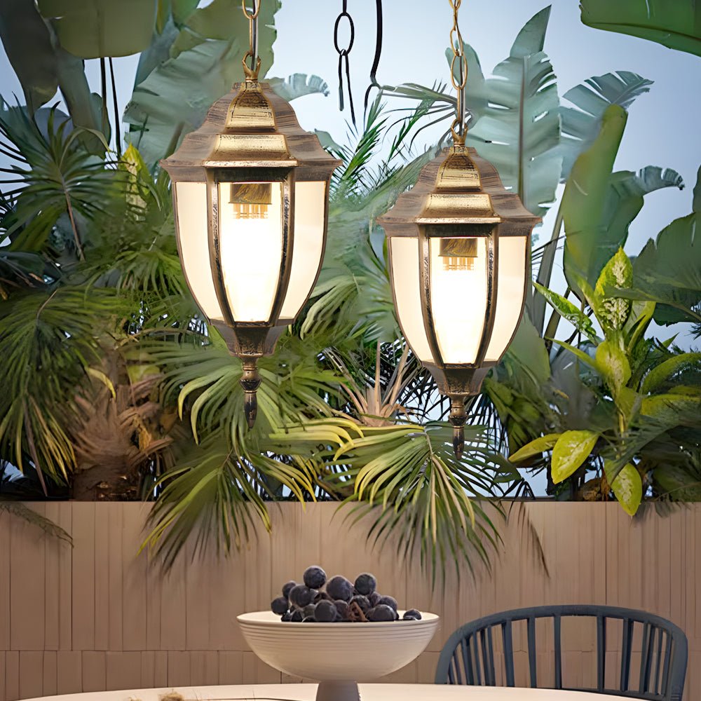 Saantha Antique European Aluminum Outdoor Chandeliers