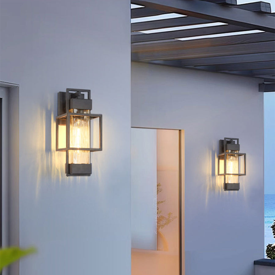 Eigth Art Vintage Style Iron Outdoor Sconces