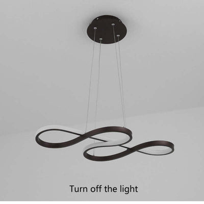 Arisha Modern Chandelier Linear Pendant Light Dining Room - Neutral Decor