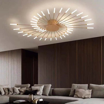 Arisha Fireworks Flush-Mount Ceiling Light Living Room - Neutral Decor