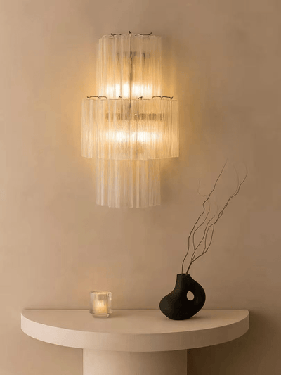 Celeriella Glacier Tier Glass Wall Light