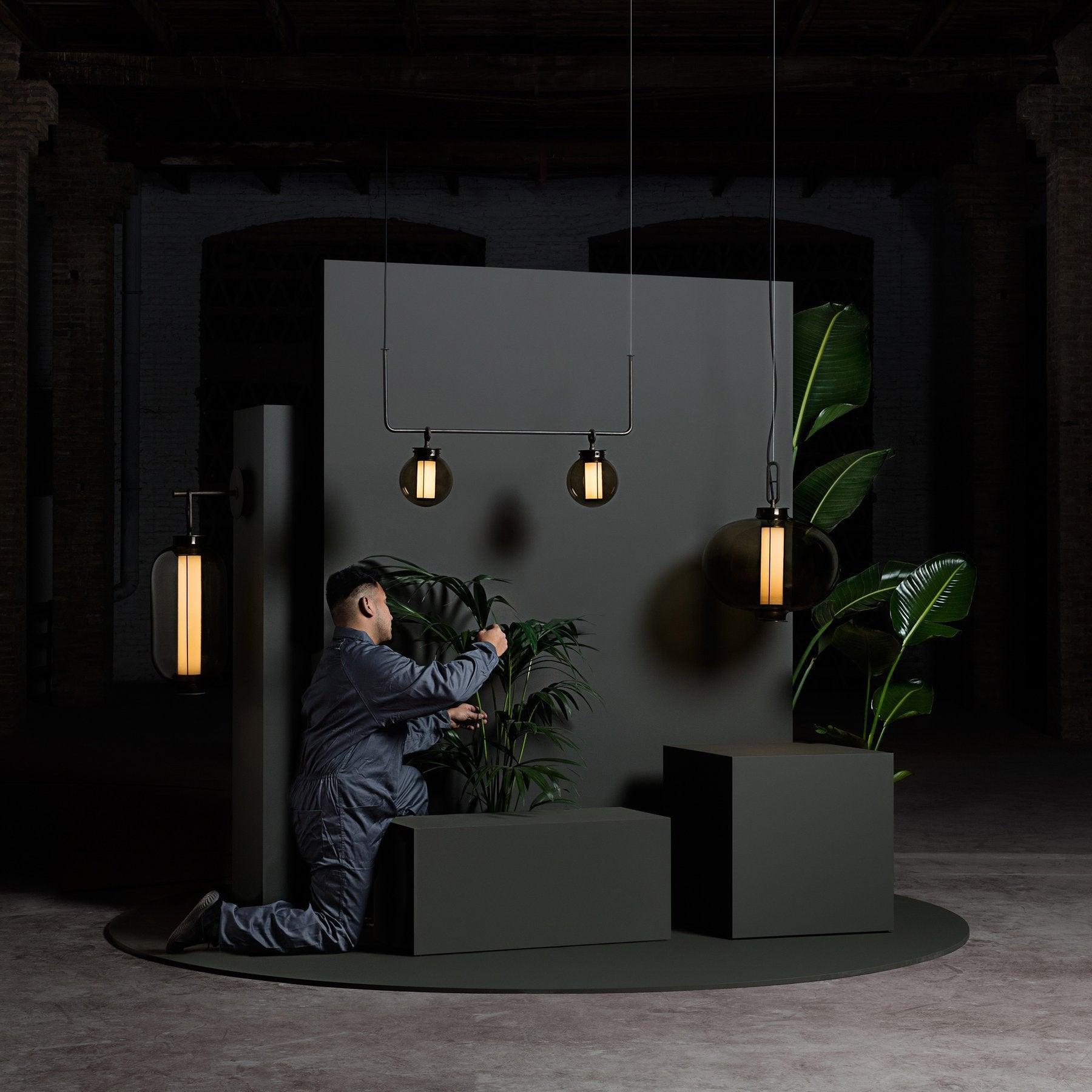 Uphaos Modern Minimalist Family Glass Pendant Light