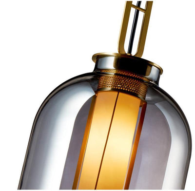 Uphaos Modern Minimalist Family Glass Pendant Light