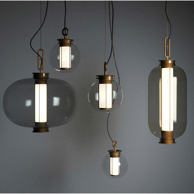 Uphaos Modern Minimalist Family Glass Pendant Light