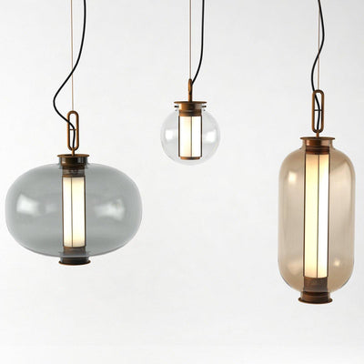 Uphaos Modern Minimalist Family Glass Pendant Light