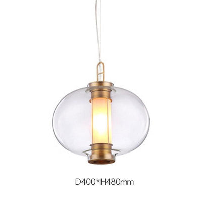Uphaos Modern Minimalist Family Glass Pendant Light