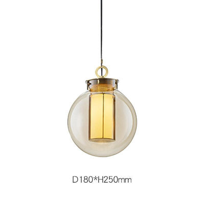 Uphaos Modern Minimalist Family Glass Pendant Light