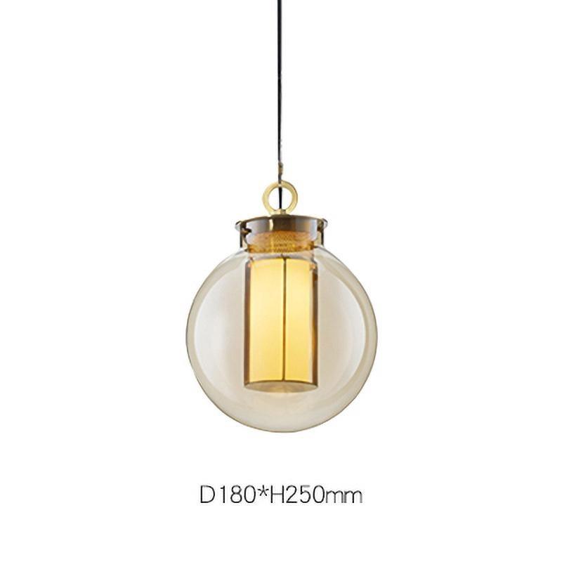 Uphaos Modern Minimalist Family Glass Pendant Light