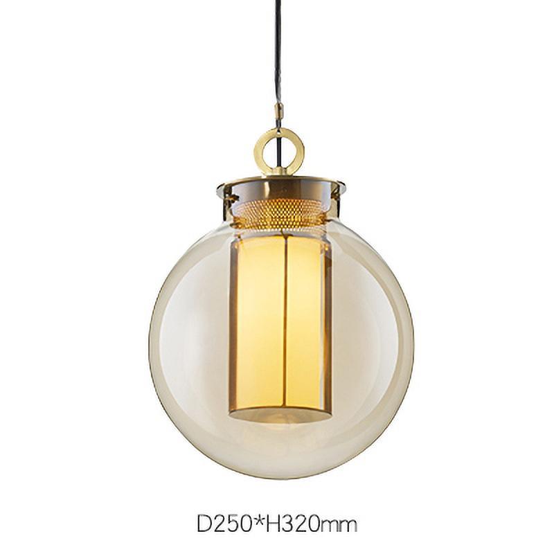 Uphaos Modern Minimalist Family Glass Pendant Light