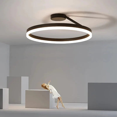 Arisha Modern Circle Flush Mount Ceiling Light Bedroom - Neutral Decor