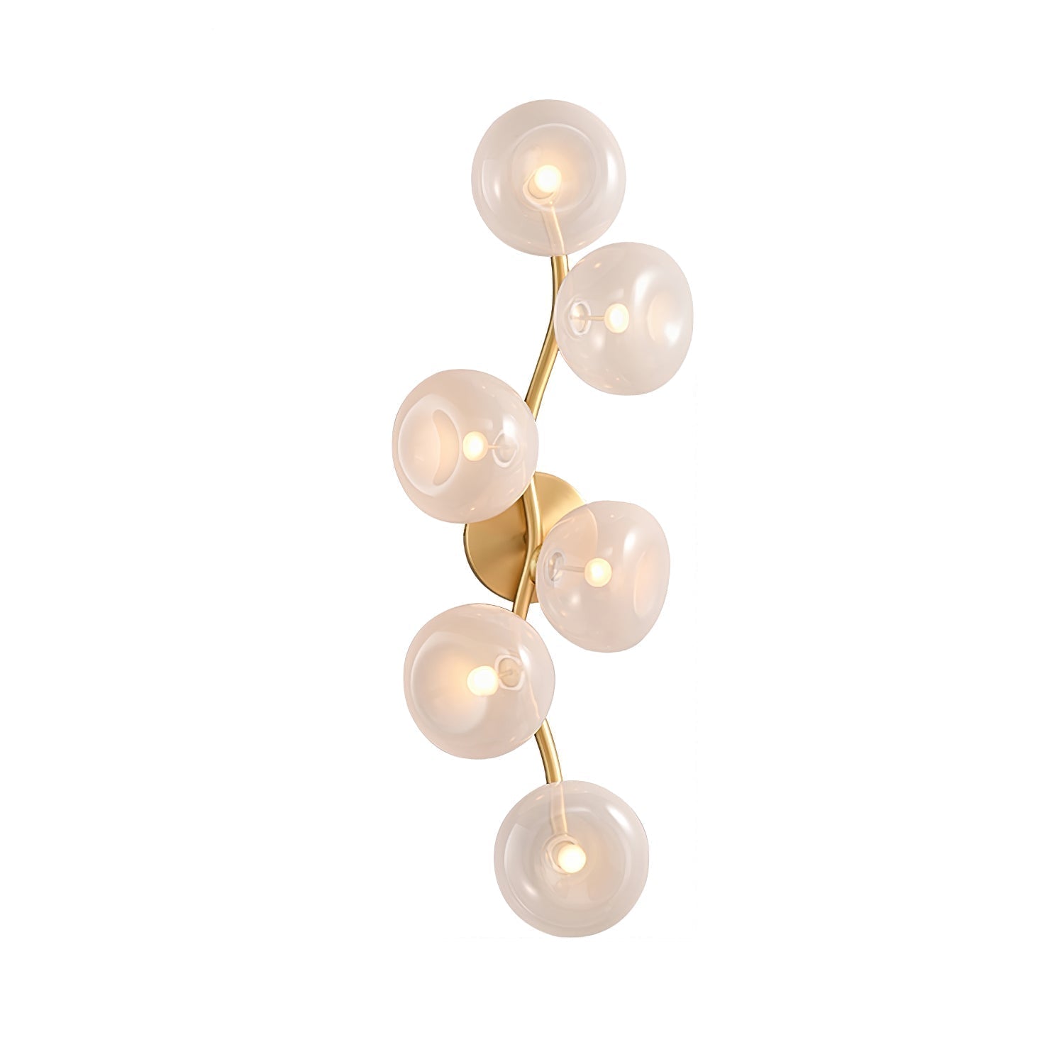 Velarina Wall Lamp Vine Nordic Art Glass Metal